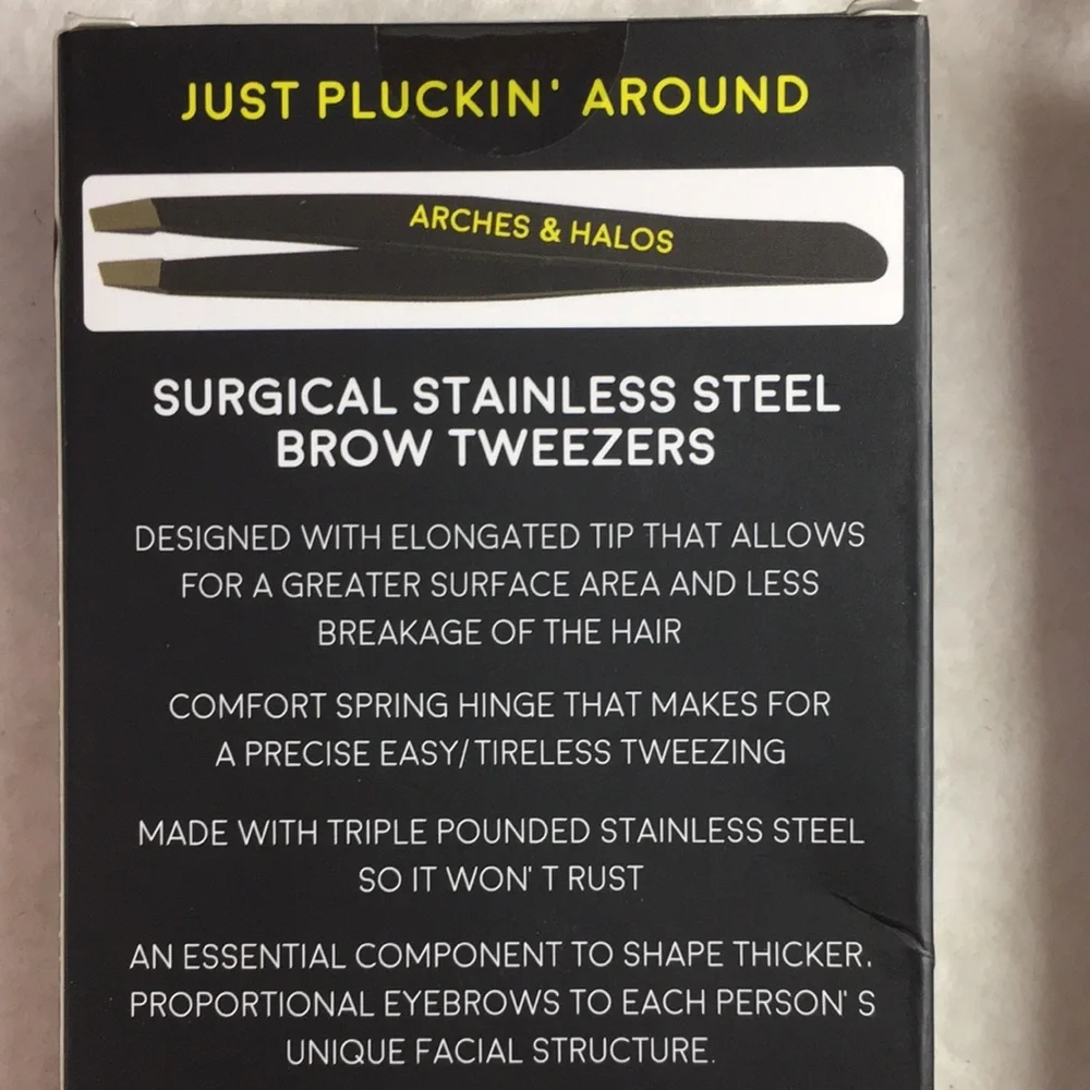 New Bundle Of 2 Arches & Halos Brow Tweezers & Ardell 3pk Trim & Shape